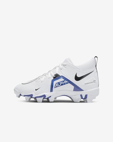 Nike Alpha Menace 3 Shark Kids Za Dječake Kopačke Bijele Kraljevska Plava Crne | HR-35072YVSE