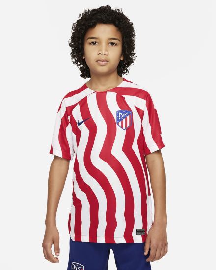 Nike Atlético Madrid 2022/23 Stadium Home Kids Dri-FIT Soccer Za Dječake Dres Bijele Tamno Kraljevska Plava Plave | HR-98136ROQH