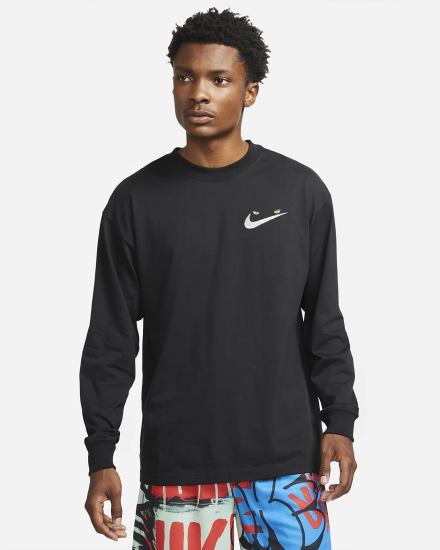 Nike Basketball Long-Sleeve Muške Majice Crne | HR-83425YSJR