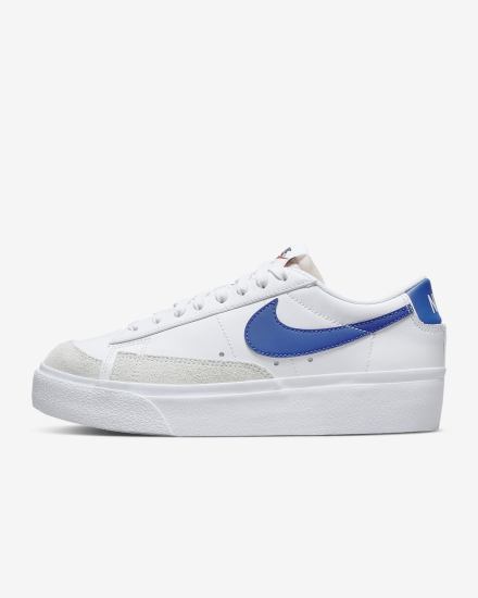 Nike Blazer Low Platform Ženske Tenisiće Bijele Narančaste Kraljevska Plava | HR-21903RSCZ