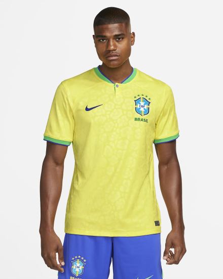 Nike Brazil 2022/23 Stadium Home Dri-FIT Soccer Muške Dres Žute Zelene Plave | HR-74539HRUC