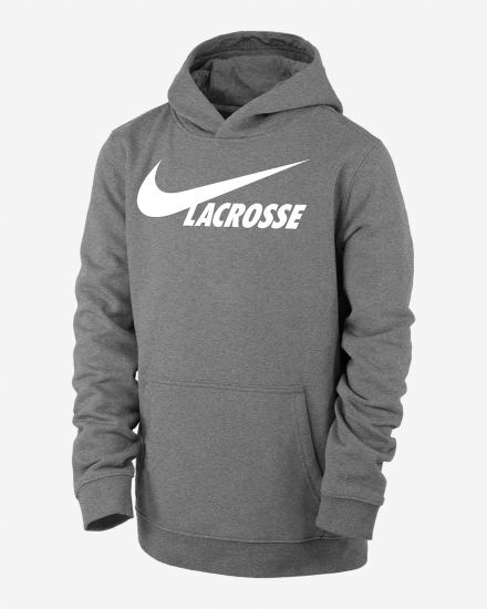 Nike Club Fleece Kids Za Djevojčice Majica S Kapuljačom Tamno Sive | HR-87163AIDG