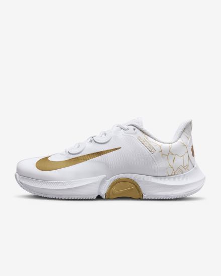 Nike Court Air Zoom GP Turbo Naomi Osaka Hard Court Ženske Tenisiće Bijele Metalne Zlatne | HR-27304OBCX