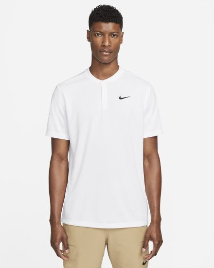 Nike Court Dri-FIT Tennis Muške Polo Majice Bijele Crne | HR-12607PKVL