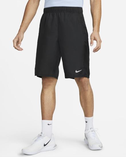 Nike Court Dri-FIT Victory 11" Tennis Muške Kratke Hlače Crne Bijele | HR-91478RMEN