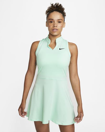 Nike Court Dri-FIT Victory Tennis Ženske Haljine Menta Crne | HR-08615FPCO