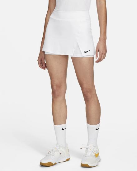 Nike Court Dri-FIT Victory Tennis Ženske Suknje Bijele Crne | HR-90765FSUE