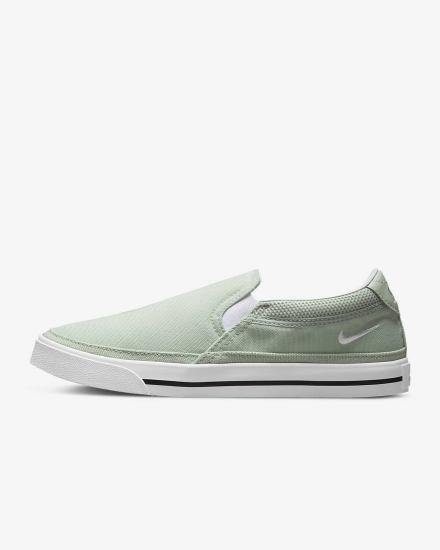 Nike Court Legacy Ženske Slip On Cipele Crne Bijele | HR-59078YXTP