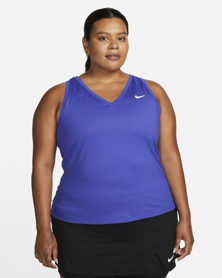 Nike Court Victory Tennis (Plus Size) Ženske Majica Bez Rukava Bijele | HR-40962DFHE