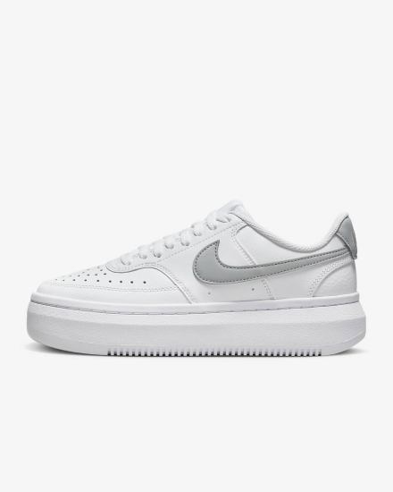 Nike Court Vision Alta Ženske Tenisiće Bijele Metalne Platine | HR-09153JYMQ