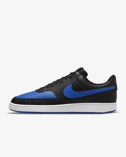 Nike Court Vision Low Muške Tenisiće Crne Bijele Kraljevska Plava | HR-08941AJUY