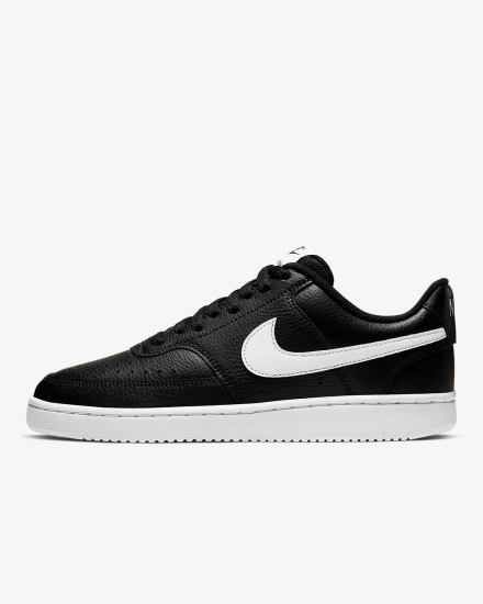 Nike Court Vision Low Ženske Tenisiće Crne Bijele | HR-40675ANFO