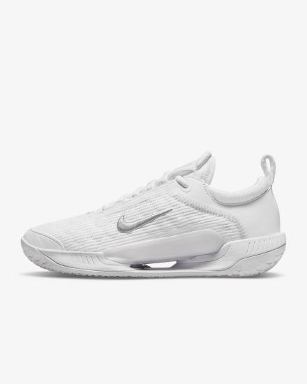 Nike Court Zoom NXT Hard Court Ženske Tenisiće Bijele Sive Metalne Srebrne | HR-62904AUTJ