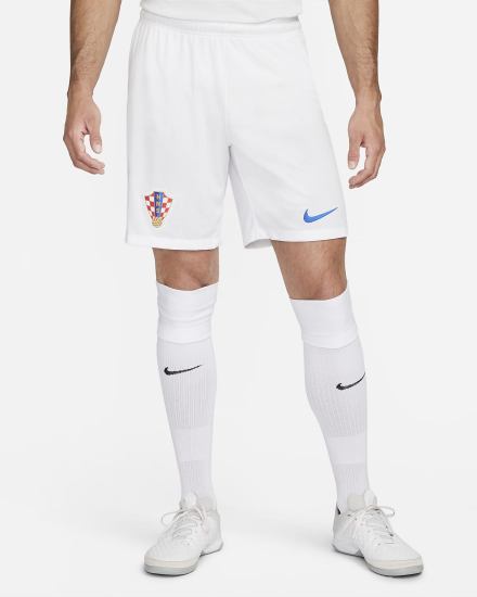 Nike Croatia 2022/23 Stadium Home Dri-FIT Soccer Muške Kratke Hlače Bijele Plave | HR-20713YIJF