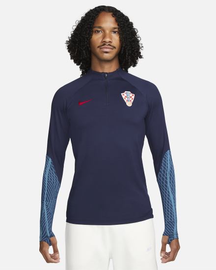 Nike Croatia Strike Dri-FIT Knit Soccer Drill Top Muške Dukserice Plave Crvene | HR-21970JCAU