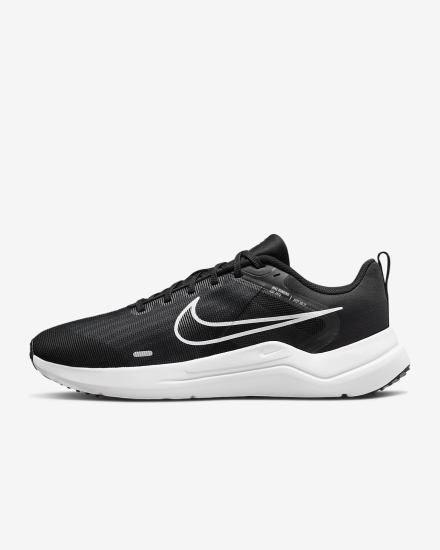 Nike Downshifter 12 Road Muške Tenisiće Crne Tamno Sive Platine Bijele | HR-25637OWYL