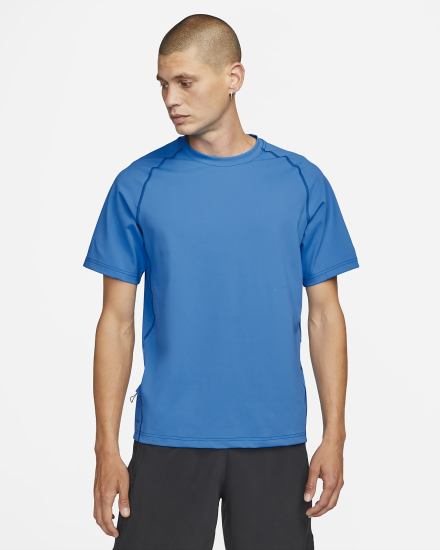 Nike Dri-FIT ADV A.P.S. Short-Sleeve Fitness Top Muške Majice Svijetlo Plave | HR-17562XFSO