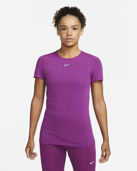 Nike Dri-FIT ADV Aura Slim-Fit Short-Sleeve Top Ženske Majice Ljubičaste | HR-82913ZMHB