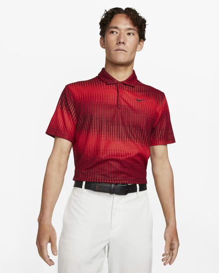 Nike Dri-FIT ADV Tiger Woods Golf Muške Polo Majice Crvene Crne | HR-83601RDIA