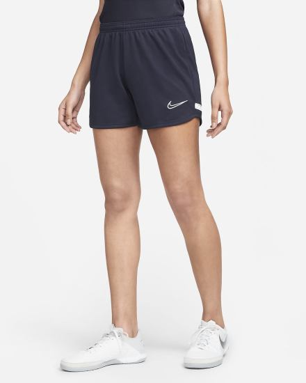 Nike Dri-FIT Academy Knit Soccer Ženske Kratke Hlače Obsidijanske Bijele | HR-31026MEFG