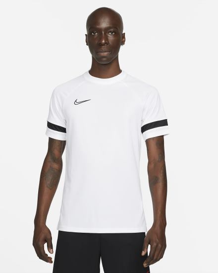 Nike Dri-FIT Academy Pro Short-Sleeve Soccer Top Muške Majice Bijele Crne | HR-60932FXBL