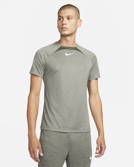 Nike Dri-FIT Academy Short-Sleeve Soccer Top Muške Majice Kaki Boja Bijele | HR-19457ZAXK