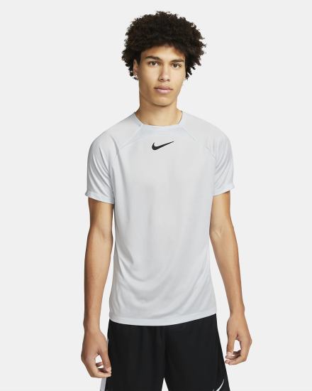 Nike Dri-FIT Academy Short-Sleeve Soccer Top Muške Majice Platine Crne | HR-40287QIXJ