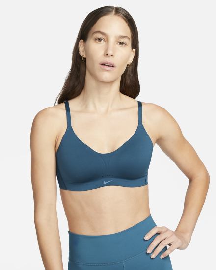 Nike Dri-FIT Alate Minimalist Light-Support Podstavljena Ženske Sportski Grudnjak Plave | HR-04732FLKP