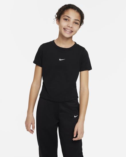 Nike Dri-FIT Breathe Kids Training Top Za Djevojčice Majice Crne Bijele | HR-18754ERCZ