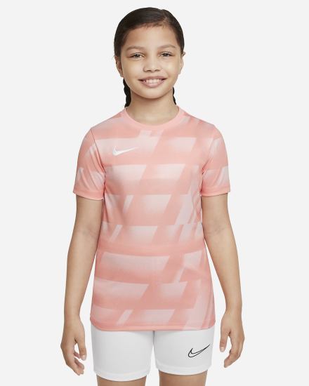 Nike Dri-FIT F.C. Libero Kids Short-Sleeve Graficke Soccer Top Za Djevojčice Majice Koraljne Crne Bijele | HR-07961UBST