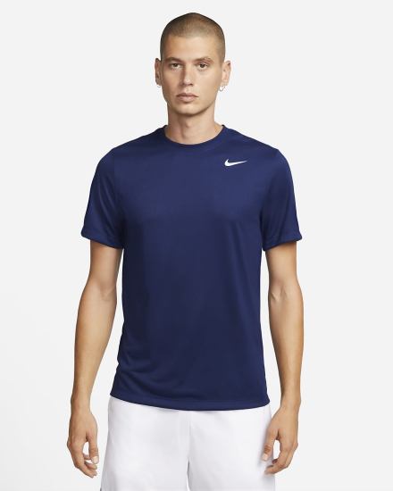 Nike Dri-FIT Fitness Muške Majice Plave Bijele | HR-37205RFCH