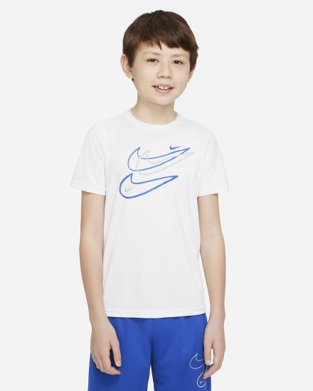 Nike Dri-FIT Kids Za Dječake Majice Bijele | HR-50781PJIB