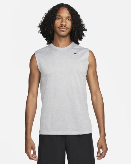 Nike Dri-FIT Legend Sleeveless Fitness Muške Majice Sive Srebrne Crne | HR-01732SRAN