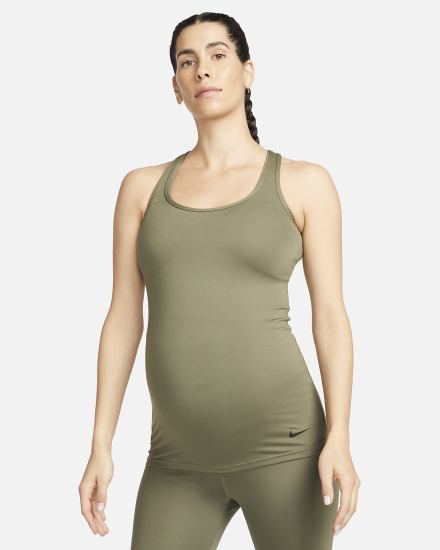 Nike Dri-FIT (M) (Maternity) Ženske Majica Bez Rukava Maslinasto Zelene Crne | HR-04871OFMC