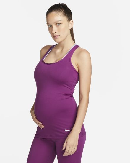 Nike Dri-FIT (M) (Maternity) Ženske Majica Bez Rukava Bijele | HR-59463UNOC