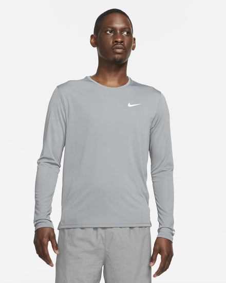 Nike Dri-FIT Miler Long-Sleeve Muške Topovi Za Trčanje Sive | HR-13927GLRB