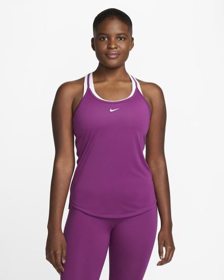 Nike Dri-FIT One Elastika Standard Fit Ženske Majica Bez Rukava Bijele | HR-79451LKJP