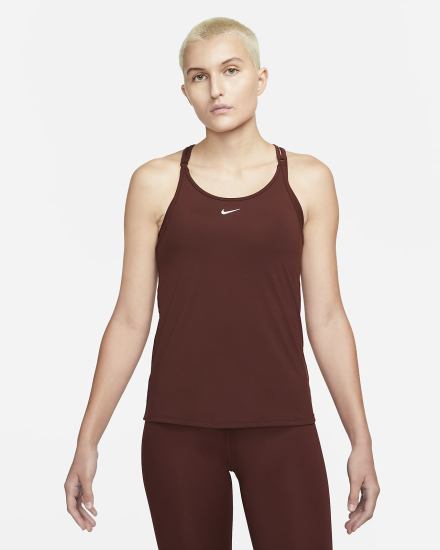 Nike Dri-FIT One Luxe Slim Fit Strappy Ženske Majica Bez Rukava Smeđe Srebrne | HR-15426CLEA