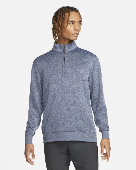 Nike Dri-FIT Player Half-Zip Golf Top Muške Pulover Obsidijanske | HR-72948QIHJ