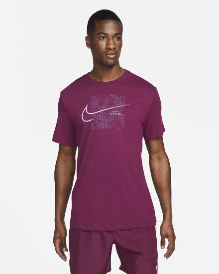 Nike Dri-FIT Run Division Running Muške Majice Ljubičaste | HR-89562RJLO