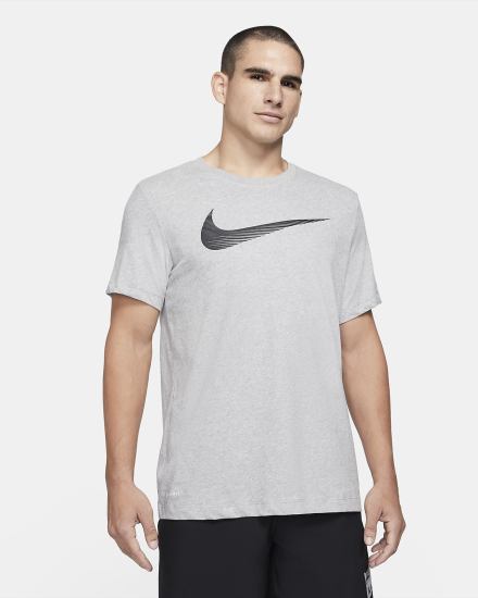 Nike Dri-FIT Swoosh Training Muške Majice Tamno Sive | HR-60351NFSK