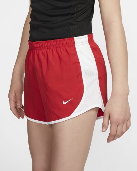 Nike Dri-FIT Tempo Kids Running Za Djevojčice Kratke Hlače Crvene Bijele | HR-23175WPRD