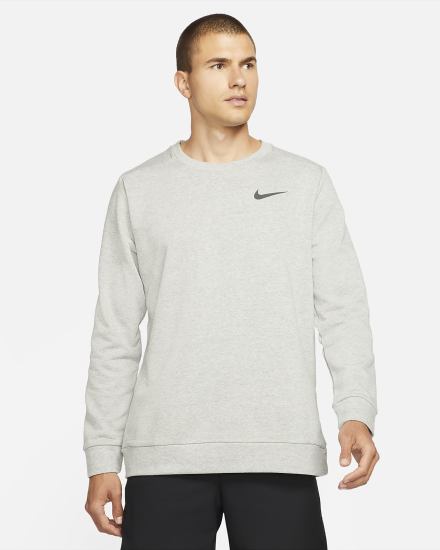 Nike Dri-FIT Training Crew Muške Dukserice Tamno Sive Crne | HR-97862UOMT