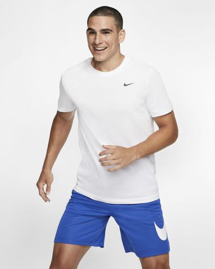 Nike Dri-FIT Training Muške Majice Bijele Crne | HR-10653IPLR