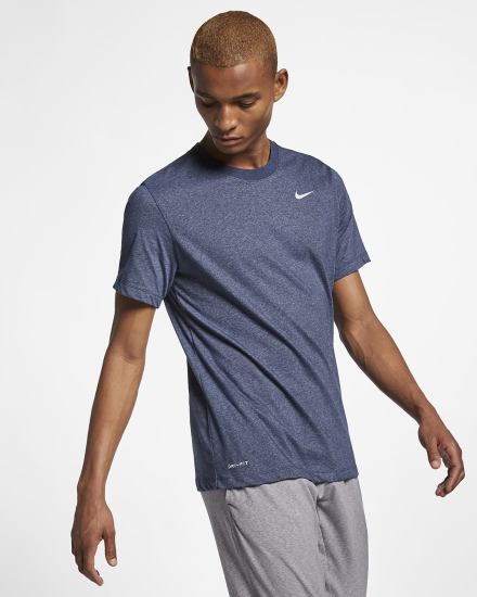 Nike Dri-FIT Training Muške Majice Obsidijanske Srebrne | HR-62381SANH