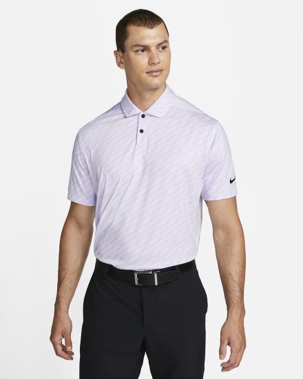 Nike Dri-FIT Vapor Prugasta Golf Muške Polo Majice Ljubičaste Crne | HR-52934FORG