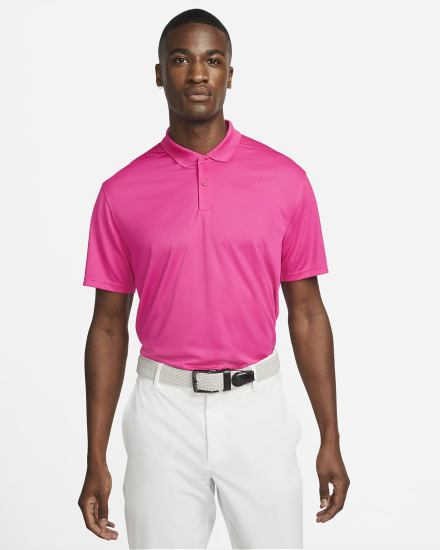 Nike Dri-FIT Victory Golf Muške Polo Majice Roze Bijele | HR-15672VAKP