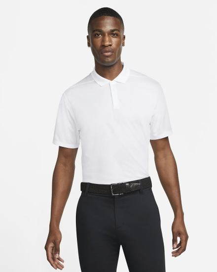 Nike Dri-FIT Victory Golf Muške Polo Majice Bijele Crne | HR-24068VKHG