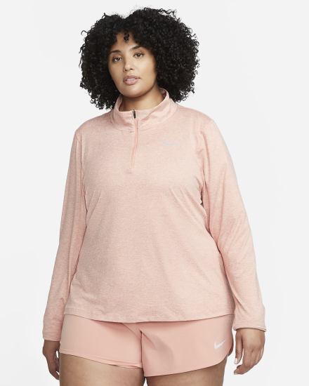 Nike Element 1/2-Zip (Plus Size) Ženske Topovi Za Trčanje Svijetlo | HR-70832UCGR