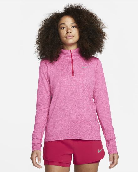 Nike Element 1/2-Zip (Plus Size) Ženske Topovi Za Trčanje Roze | HR-92745IJFH